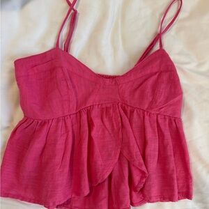 Women's Pink Spaghetti Strap Top